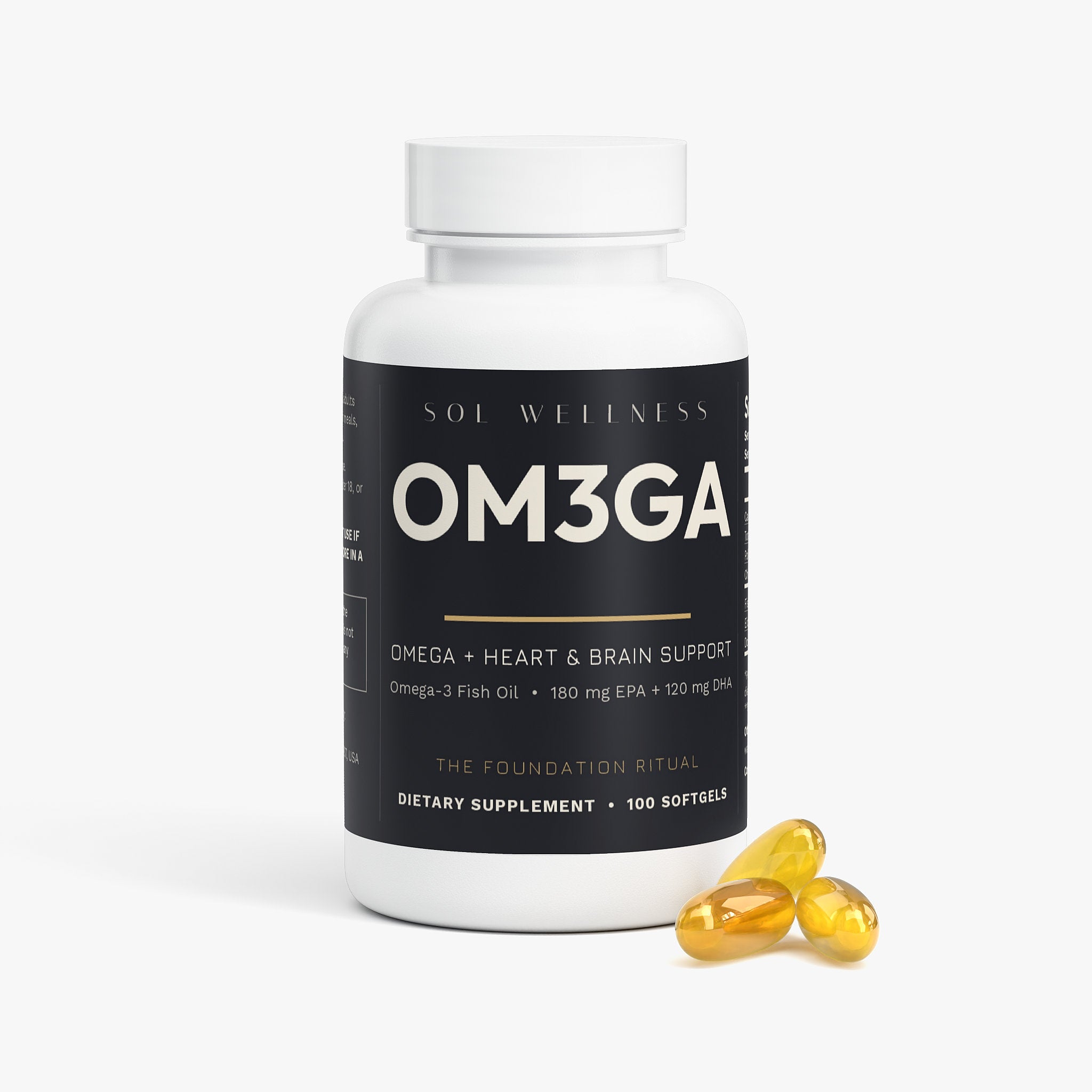 OM3GA Omega + Heart & Brain Support