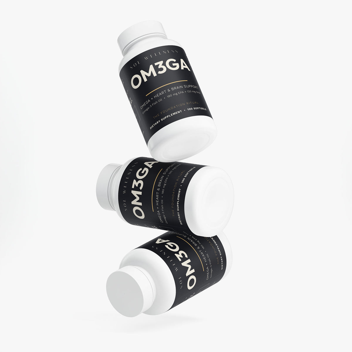 OM3GA Omega + Heart & Brain Support