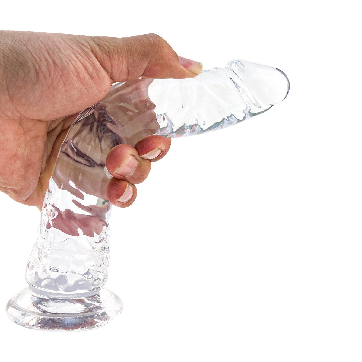 Form classic silicone dildo with suction cup base, body-safe