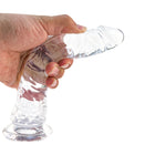 Form classic silicone dildo with suction cup base, body-safe