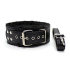 Trust restraint set components laid out, premium leather