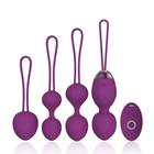 Soma+ 5-piece kegel ball training set with remote, body-safe silicone