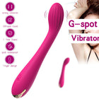 Axis G-spot vibrator showing curved shaft and finger-style stimulator