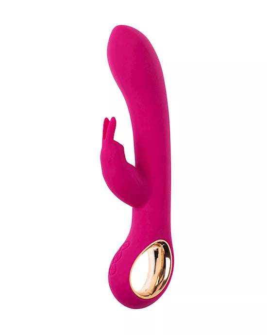 Ember heated rabbit vibrator showing G-spot and clitoral arms