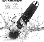 Aura wand vibrator showing soft silicone head and controls