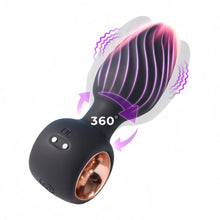 Vibe rechargeable vibrating anal plug with flared base, body-safe silicone