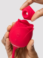 Bloom 2-in-1 rose suction toy with egg vibrator attachment